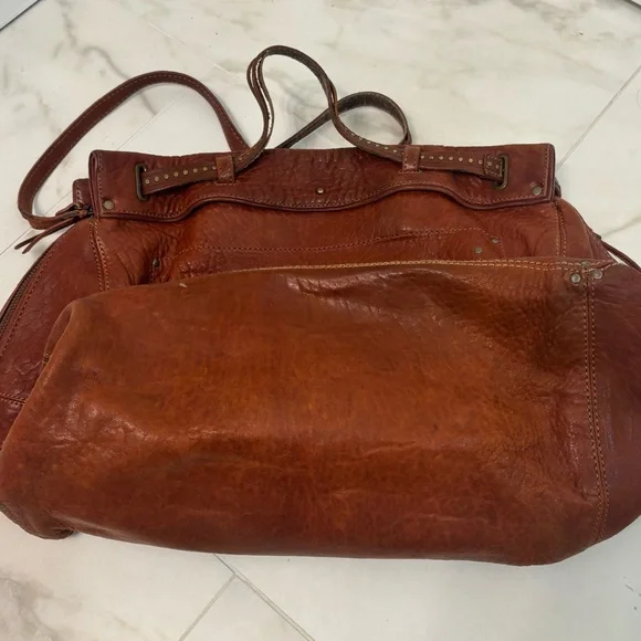 Jerome Dreyfuss Cognac Leather Satchel - Picture 13 of 16